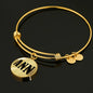 Ann v01 - 18k Gold Finished Bangle Bracelet