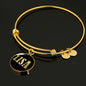 Lisa v02 - 18k Gold Finished Bangle Bracelet