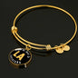 Heart In Louisiana - 18k Gold Finished Bangle Bracelet