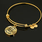 Miniature American Shepherd v2 - 18k Gold Finished Bangle Bracelet