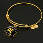 Heart In Delaware - 18k Gold Finished Bangle Bracelet
