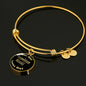 Neapolitan Mastiff v2 - 18k Gold Finished Bangle Bracelet