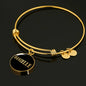 Danielle v02 - 18k Gold Finished Bangle Bracelet