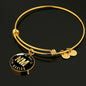 Heart In New Mexico v02 - 18k Gold Finished Bangle Bracelet