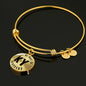 Heart In Kentucky v01 - 18k Gold Finished Bangle Bracelet