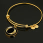 Initial O v2a - 18k Gold Finished Bangle Bracelet