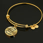 English Springer Spaniel v2 - 18k Gold Finished Bangle Bracelet