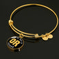 Heart In Oregon - 18k Gold Finished Bangle Bracelet
