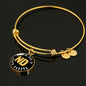 Heart In North Dakota - 18k Gold Finished Bangle Bracelet
