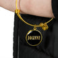 Joanne v02 - 18k Gold Finished Bangle Bracelet