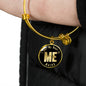 Heart In Maine v02 - 18k Gold Finished Bangle Bracelet