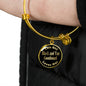 Black and Tan Coonhound v2 - 18k Gold Finished Bangle Bracelet