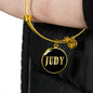Judy v02 - 18k Gold Finished Bangle Bracelet
