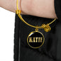 Katie v02 - 18k Gold Finished Bangle Bracelet