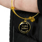 Swedish Vallhund v2 - 18k Gold Finished Bangle Bracelet