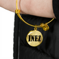 Inez v01 - 18k Gold Finished Bangle Bracelet