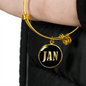 Jan v02 - 18k Gold Finished Bangle Bracelet