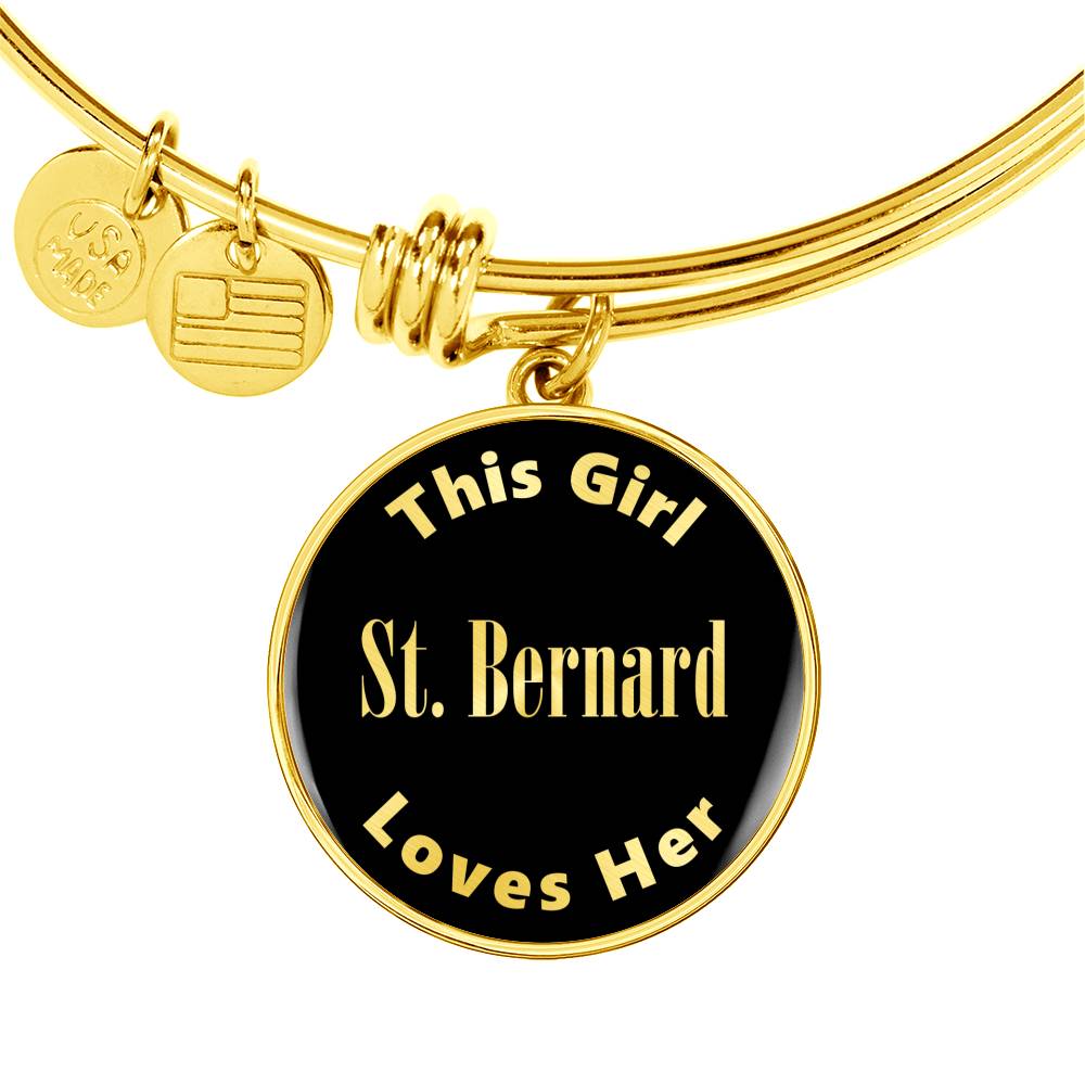 St. Bernard v2 - 18k Gold Finished Bangle Bracelet