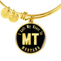 Heart In Montana v02 - 18k Gold Finished Bangle Bracelet