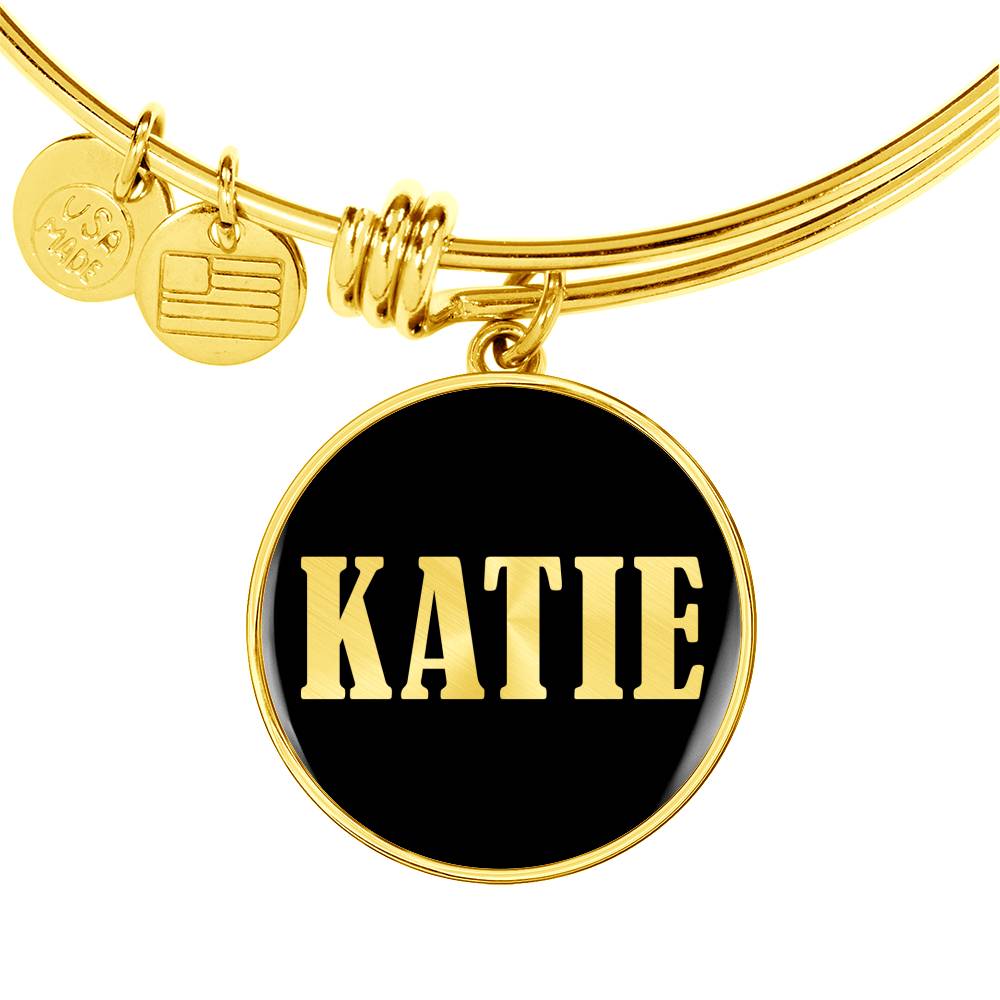 Katie v02 - 18k Gold Finished Bangle Bracelet