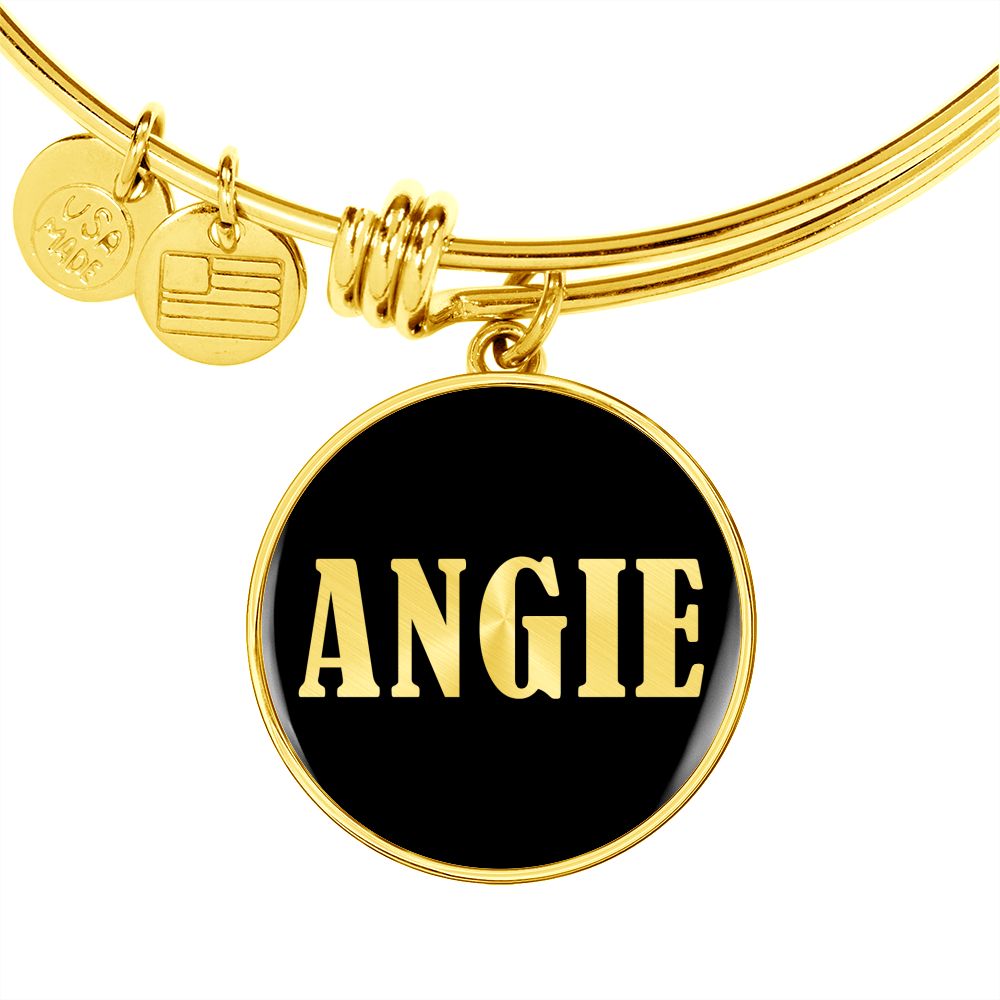 Angie v02 - 18k Gold Finished Bangle Bracelet