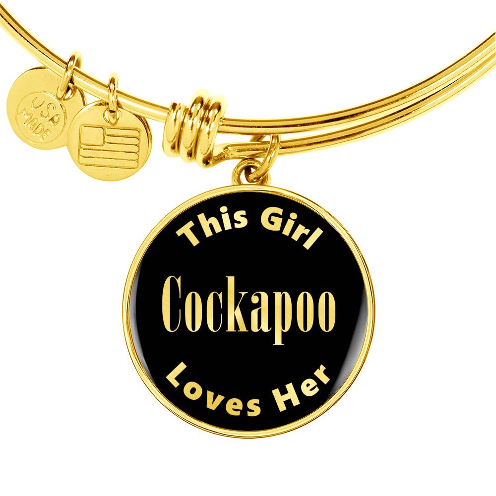 Cockapoo v2 - 18k Gold Finished Bangle Bracelet