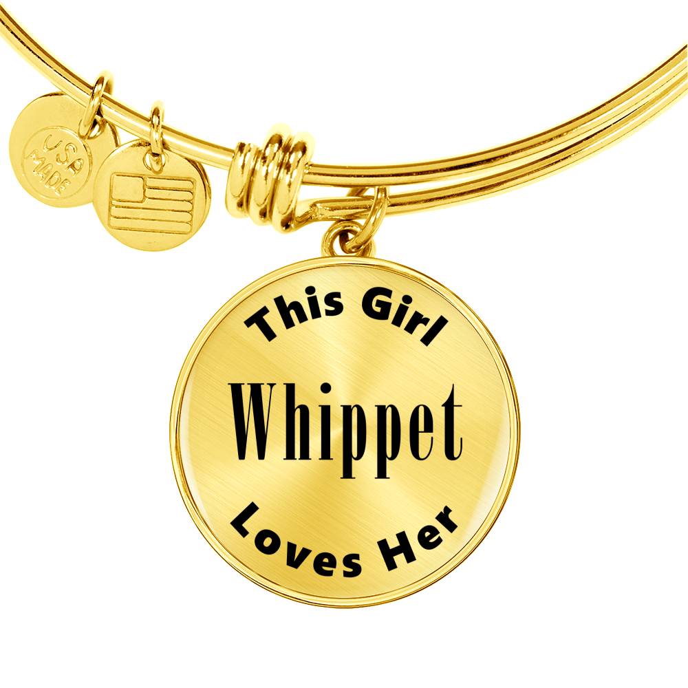 Whippet - 18k Gold Finished Bangle Bracelet