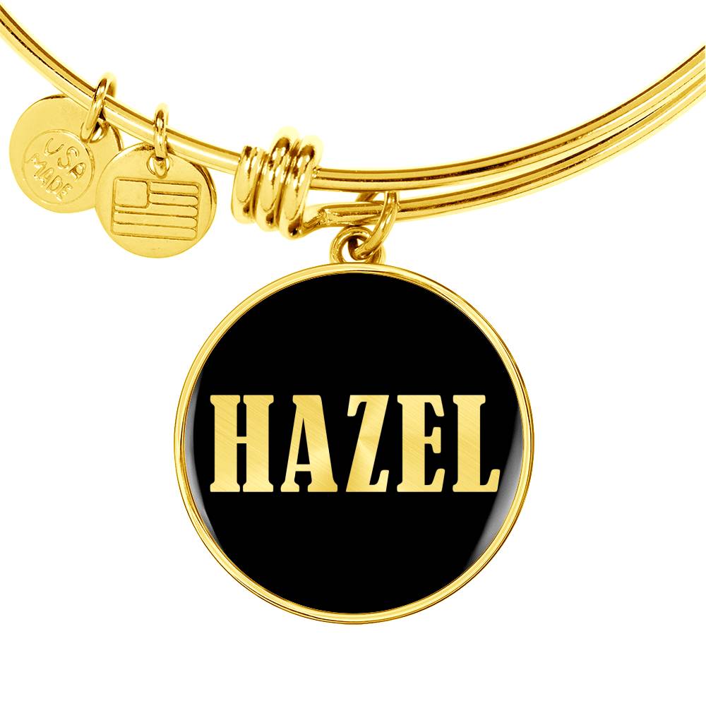 Hazel v02 - 18k Gold Finished Bangle Bracelet
