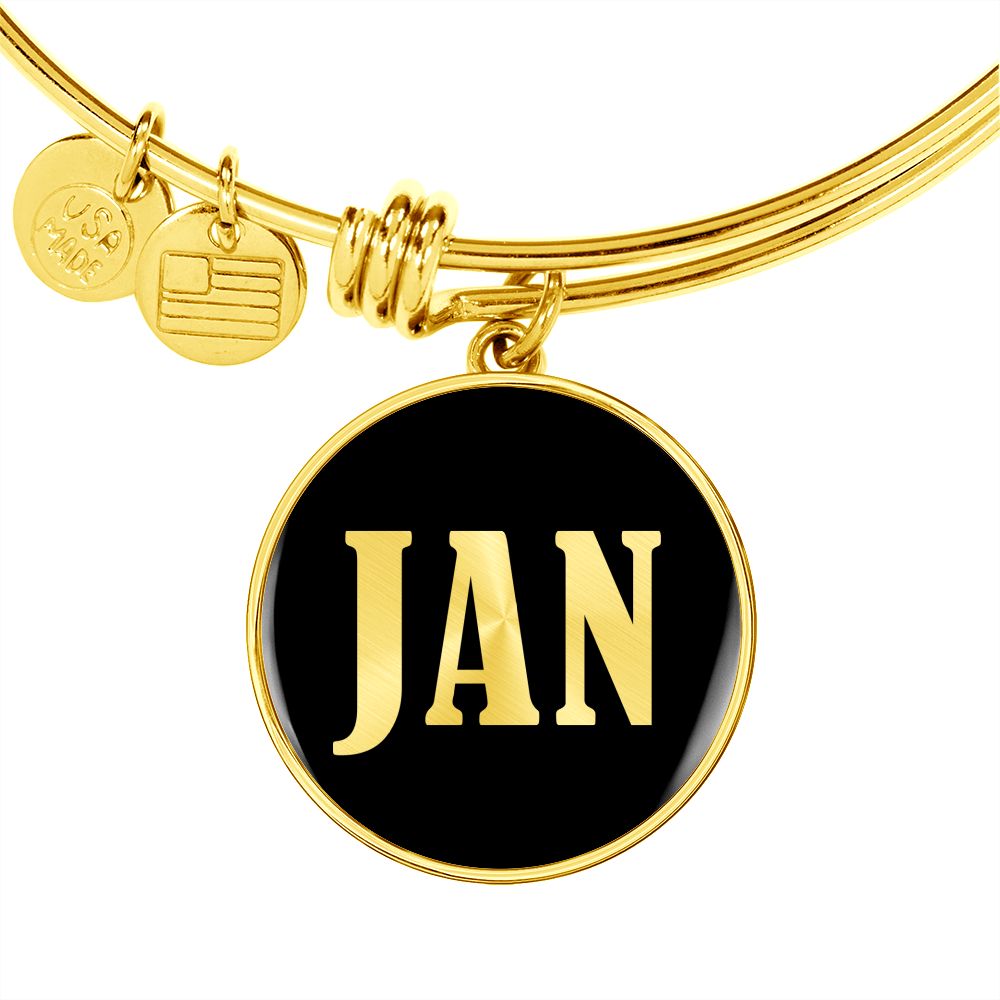 Jan v02 - 18k Gold Finished Bangle Bracelet