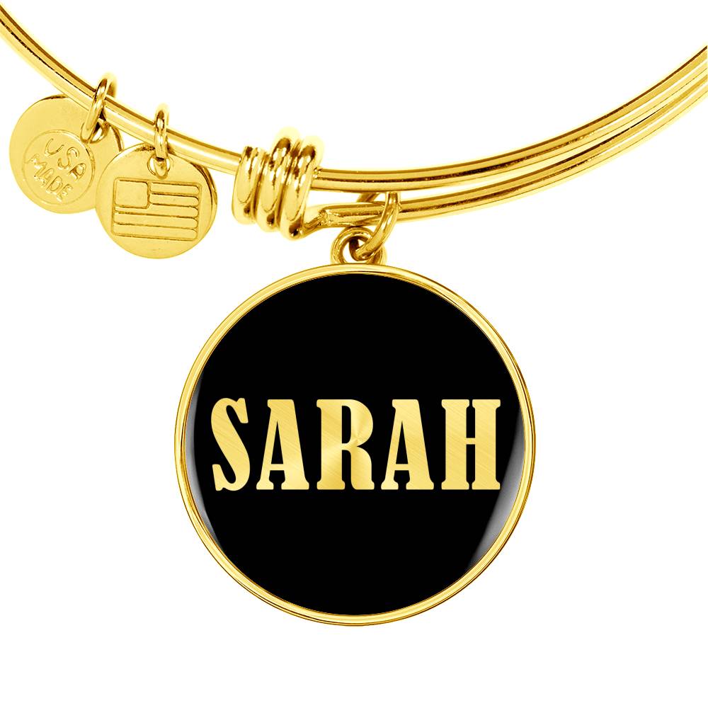 Sarah v02 - 18k Gold Finished Bangle Bracelet