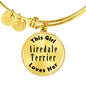 Airedale Terrier - 18k Gold Finished Bangle Bracelet