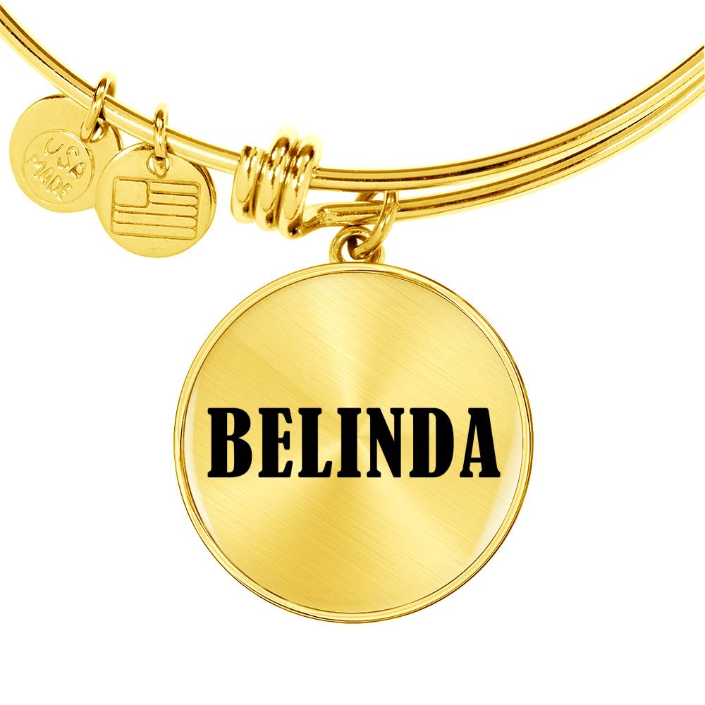 Belinda v01 - 18k Gold Finished Bangle Bracelet