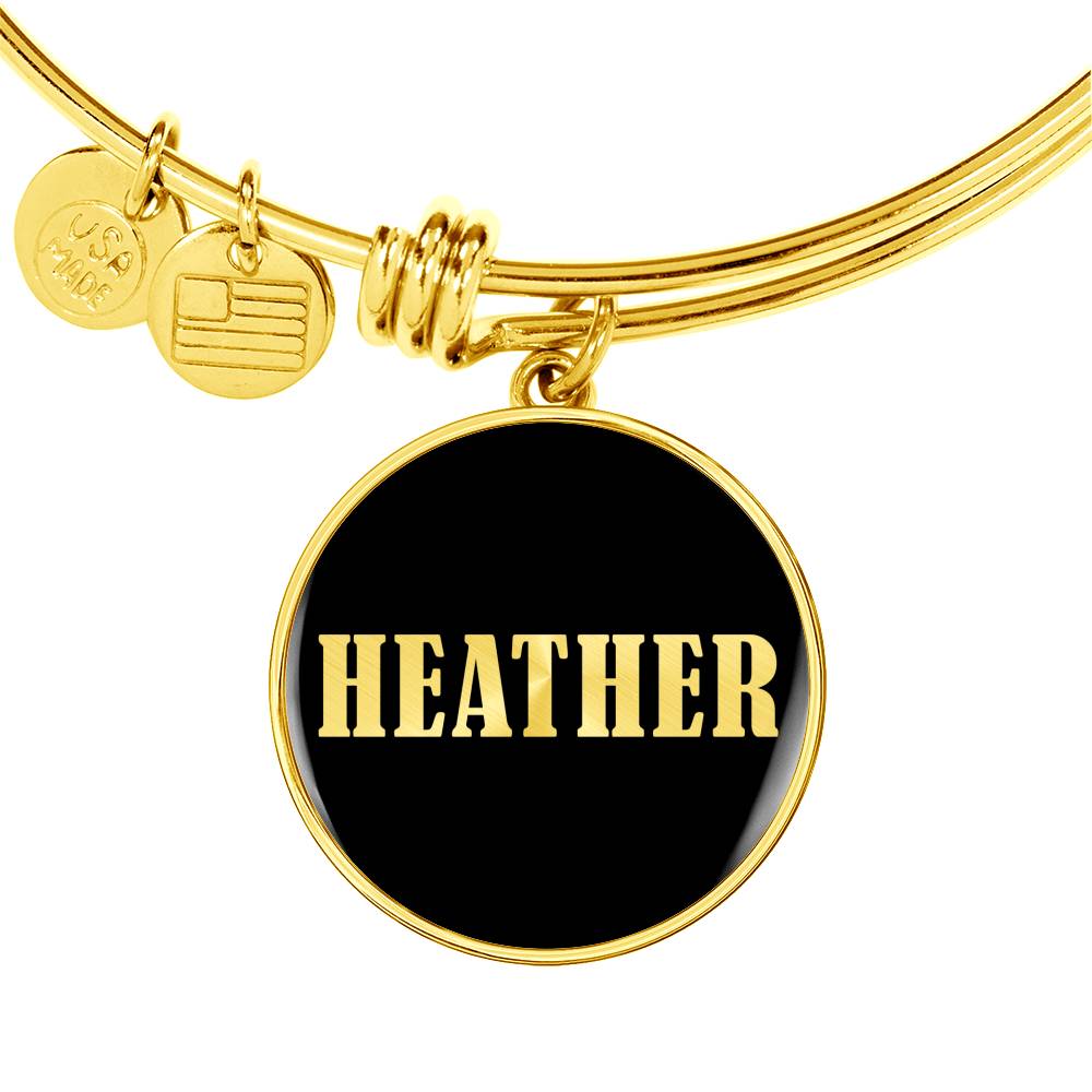 Heather v02 - 18k Gold Finished Bangle Bracelet