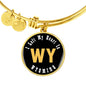 Heart In Wyoming - 18k Gold Finished Bangle Bracelet