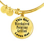 Wirehaired Pointing Griffon - 18k Gold Finished Bangle Bracelet