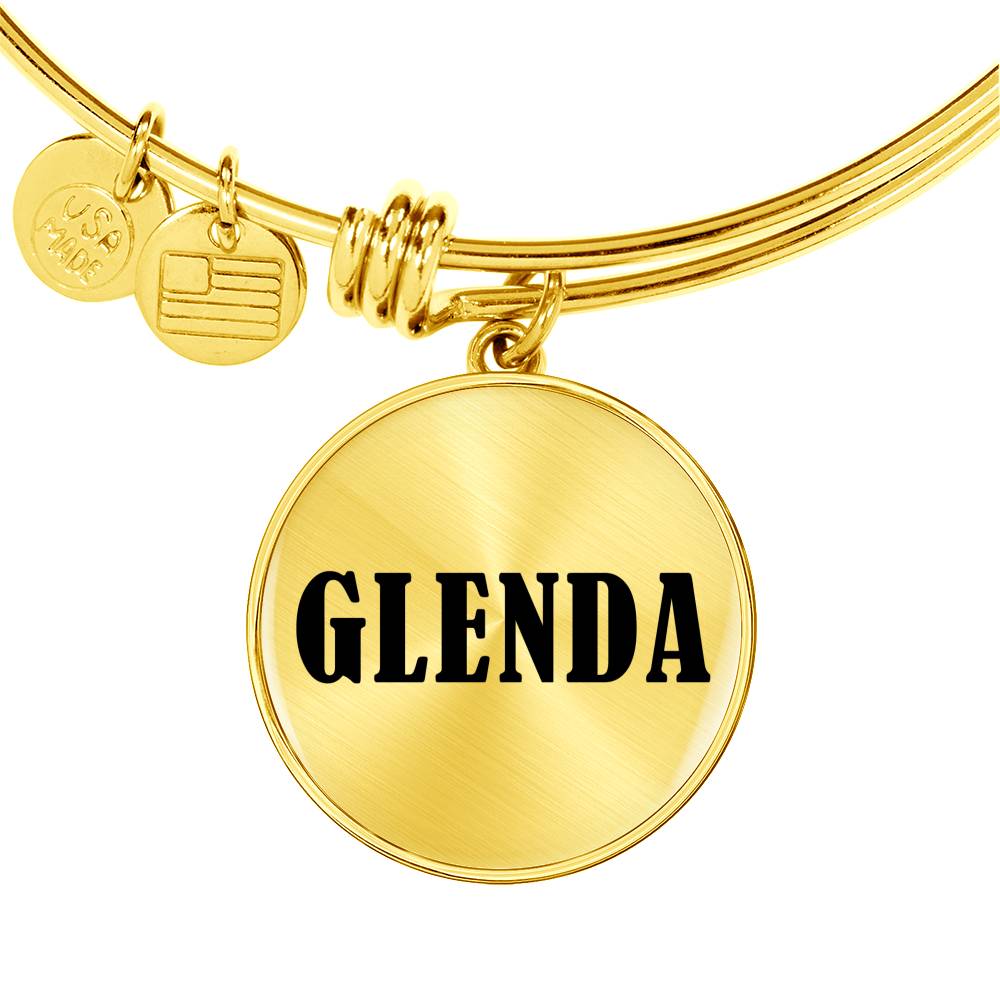 Glenda v01 - 18k Gold Finished Bangle Bracelet