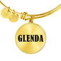 Glenda v01 - 18k Gold Finished Bangle Bracelet