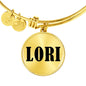 Lori v01 - 18k Gold Finished Bangle Bracelet