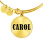 Carol v01 - 18k Gold Finished Bangle Bracelet