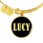 Lucy v02 - 18k Gold Finished Bangle Bracelet