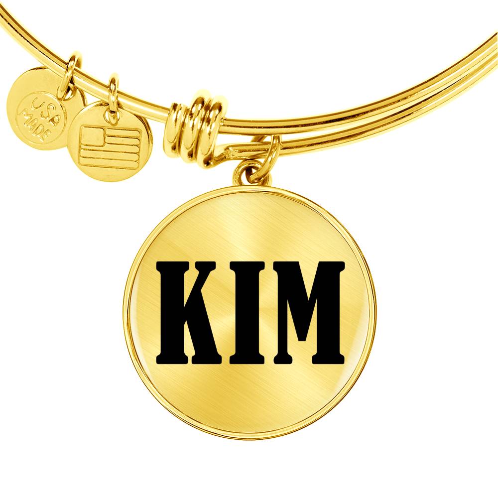Kim v01 - 18k Gold Finished Bangle Bracelet