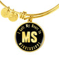 Heart In Mississippi v02 - 18k Gold Finished Bangle Bracelet