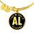 Heart In Alabama v02 - 18k Gold Finished Bangle Bracelet