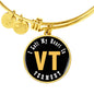 Heart In Vermont - 18k Gold Finished Bangle Bracelet