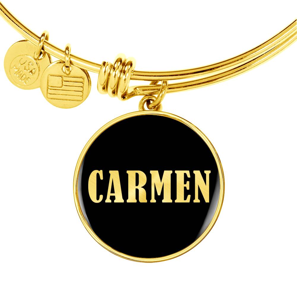 Carmen v02 - 18k Gold Finished Bangle Bracelet