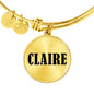 Claire v01 - 18k Gold Finished Bangle Bracelet