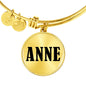 Anne v01 - 18k Gold Finished Bangle Bracelet