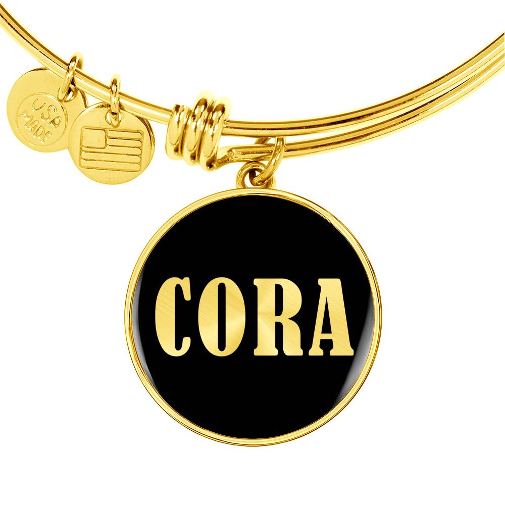 Cora v02 - 18k Gold Finished Bangle Bracelet