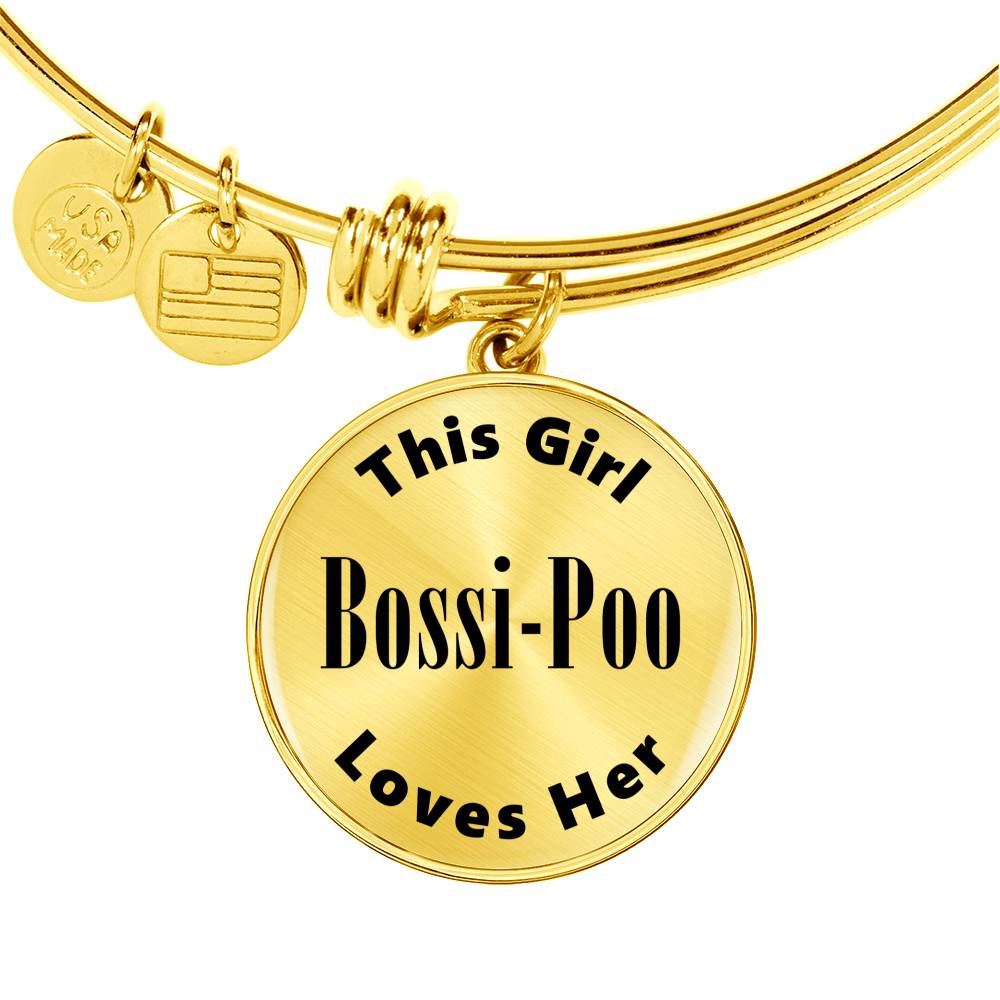 Bossi-Poo - 18k Gold Finished Bangle Bracelet