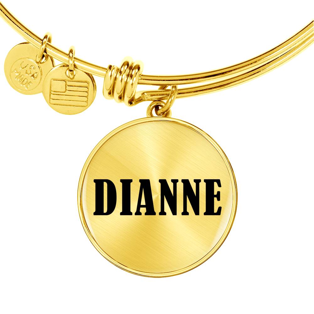 Dianne v01 - 18k Gold Finished Bangle Bracelet